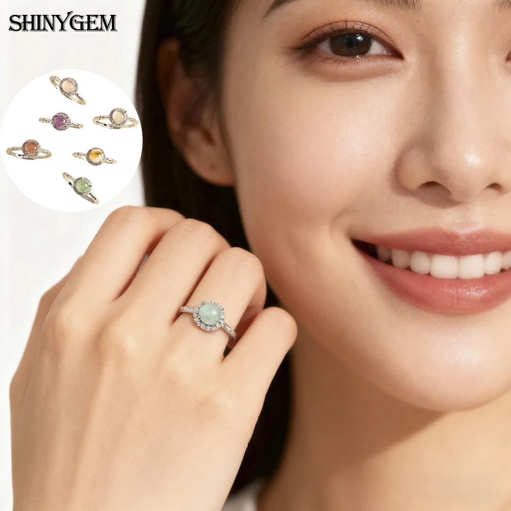 ShinyGem Women Aquamarine Round Natural Gemstone with Zircon Halo Blue Strawberry Crystal Jewelry Resizable Platinum Plated Ring
ShinyGem Women Aquamarine Round Natural Gemstone with Zircon Halo Blue Strawberry Crystal Jewelry Resizable Platinum Plated Ring