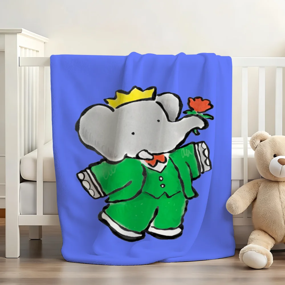 Cartoon Babar the Elephant Blanket Soft and Skin Friendly For Couch Bed Napping Bedspread All Seasons Comforter
Cartoon Babar the Elephant Blanket Soft and Skin Friendly For Couch Bed Napping Bedspread All Seasons Comforter