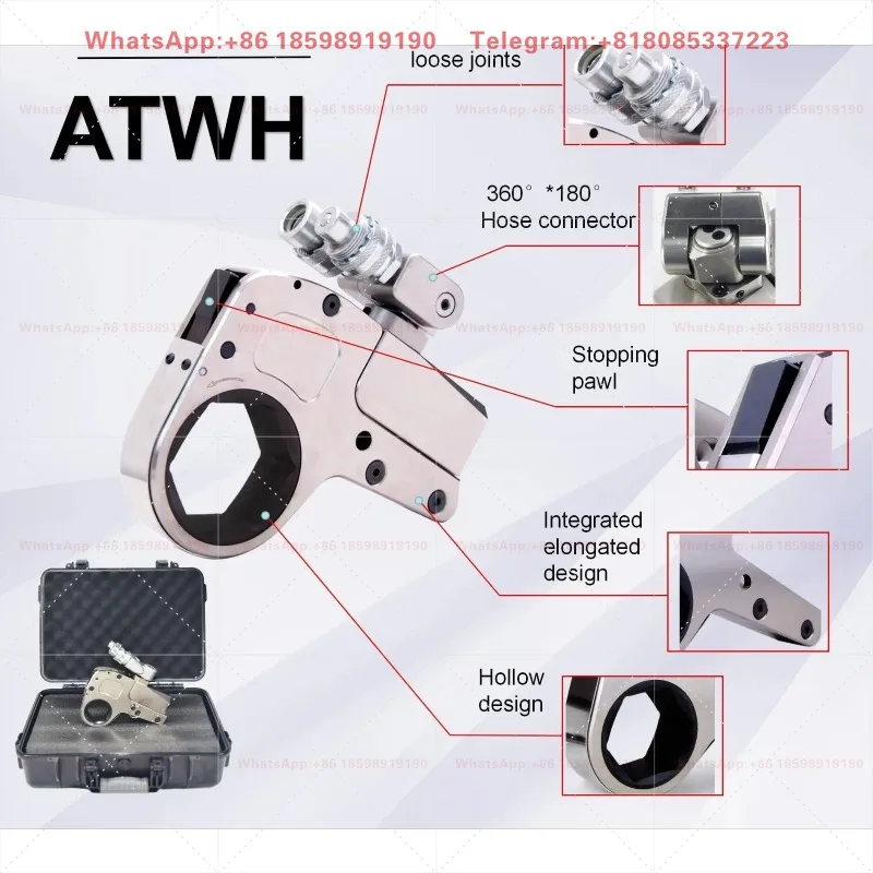 OEM Custom WREN ATWH Series Low Profile Hollow Hydraulic Torque Wrench Full Nut Sizes Wide Torque Range Industrial Bolt
OEM Custom WREN ATWH Series Low Profile Hollow Hydraulic Torque Wrench Full Nut Sizes Wide Torque Range Industrial Bolt