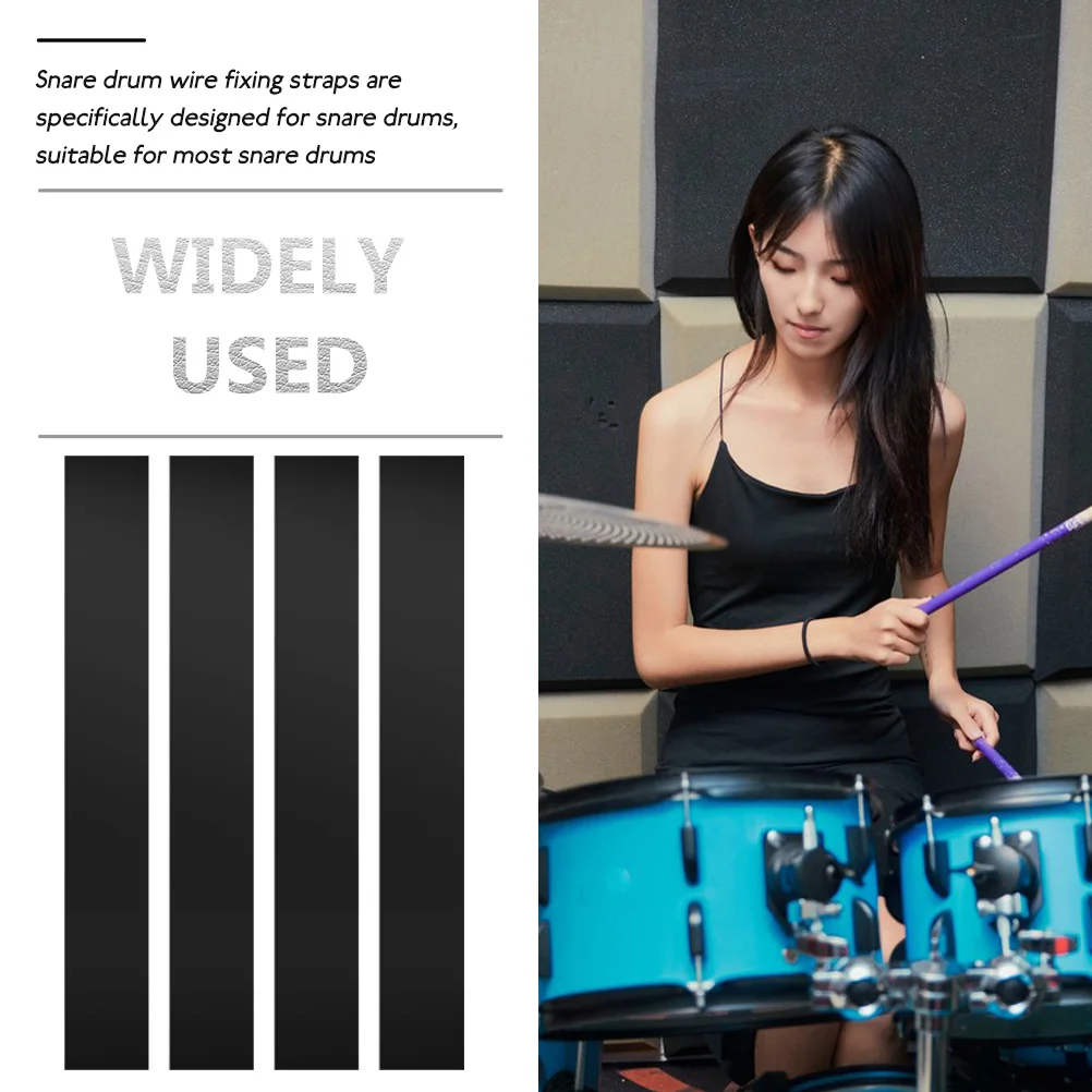 4pcs Black Snare Wire Snare Drum Spring Wire Straps Straps Easy Install Long Use Drum Components Percussion Parts
4pcs Black Snare Wire Snare Drum Spring Wire Straps Straps Easy Install Long Use Drum Components Percussion Parts