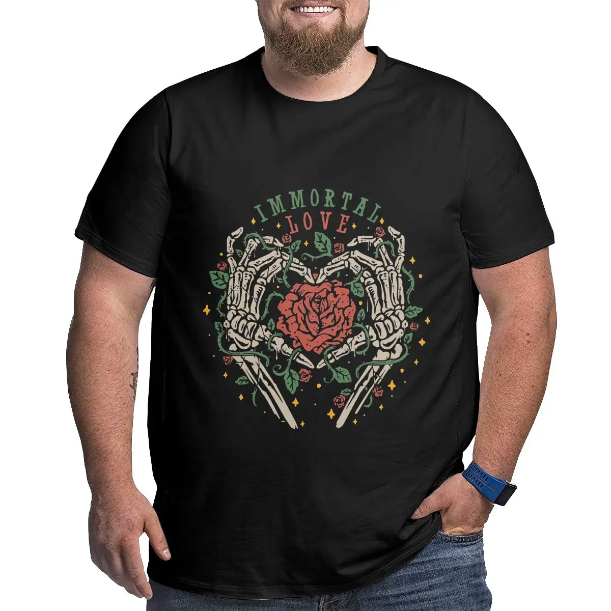 Funny Skull Rose Cotton T-Shirts for Big and Tall Man Short Sleeve Graphic T Shirts Plus Size Loose Large Top Tees 1X-6X Clothes
Funny Skull Rose Cotton T-Shirts for Big and Tall Man Short Sleeve Graphic T Shirts Plus Size Loose Large Top Tees 1X-6X Clothes