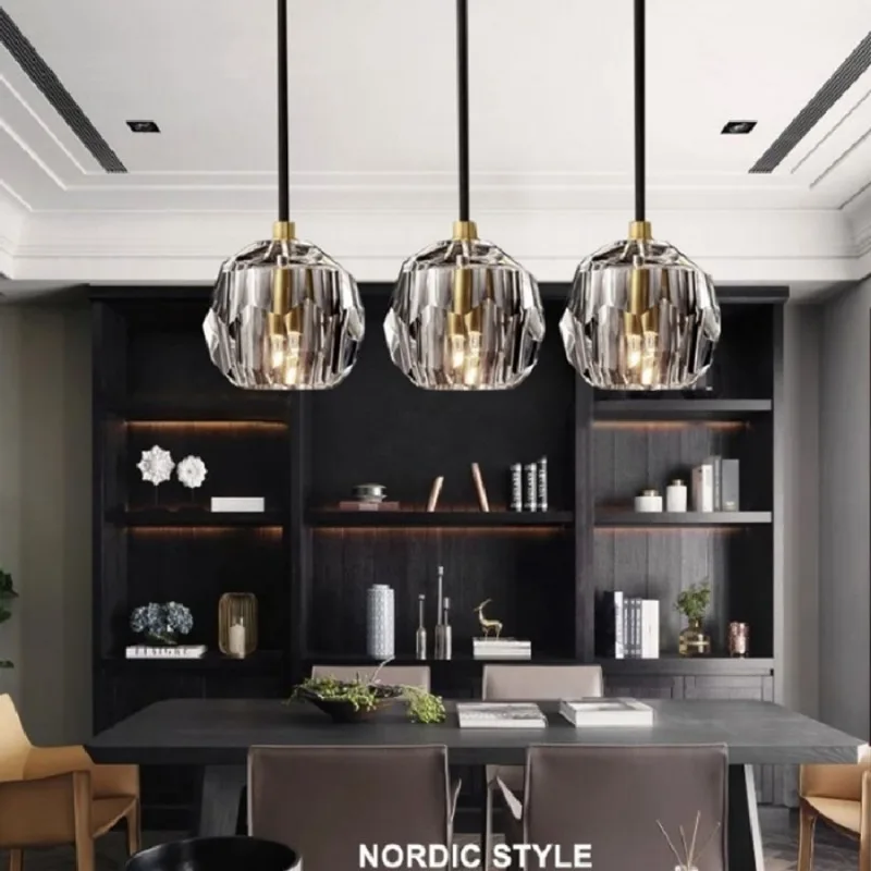 LED pendant lamp Light luxury Modern Nordic Crystal Dining Kitchen Living Room Loft Hanging Light
LED pendant lamp Light luxury Modern Nordic Crystal Dining Kitchen Living Room Loft Hanging Light