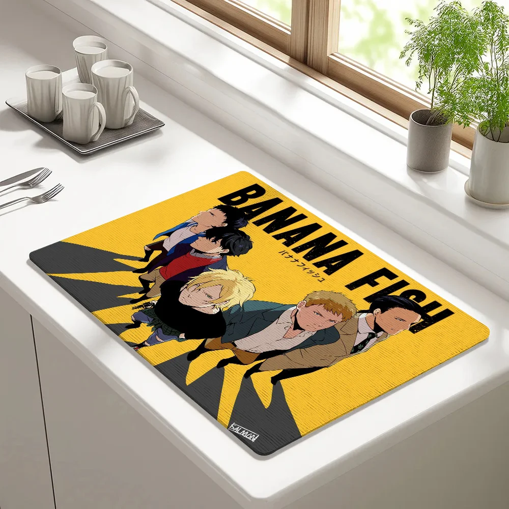 B-BANANAFISHS Anime Draining Pad Drying Mat For Kitchen Bar Coffee Dishes Rubber Quick Drying Water Absorbent Anti-slip Mat
B-BANANAFISHS Anime Draining Pad Drying Mat For Kitchen Bar Coffee Dishes Rubber Quick Drying Water Absorbent Anti-slip Mat