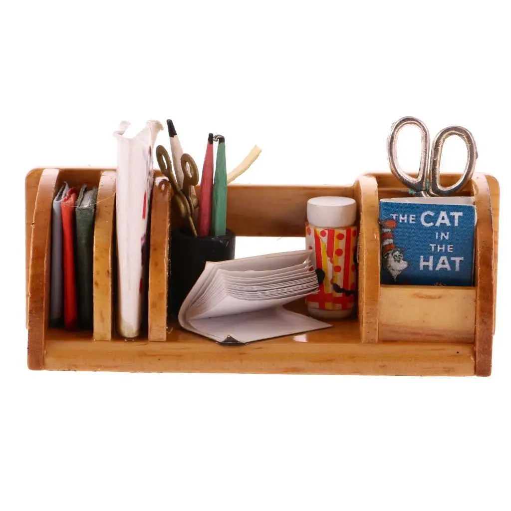 Wooden Dollhouse Book Shelf Miniature Furniture 1 12 Scale Study Table Storage Accessory for Dollhouse Decor
Wooden Dollhouse Book Shelf Miniature Furniture 1 12 Scale Study Table Storage Accessory for Dollhouse Decor