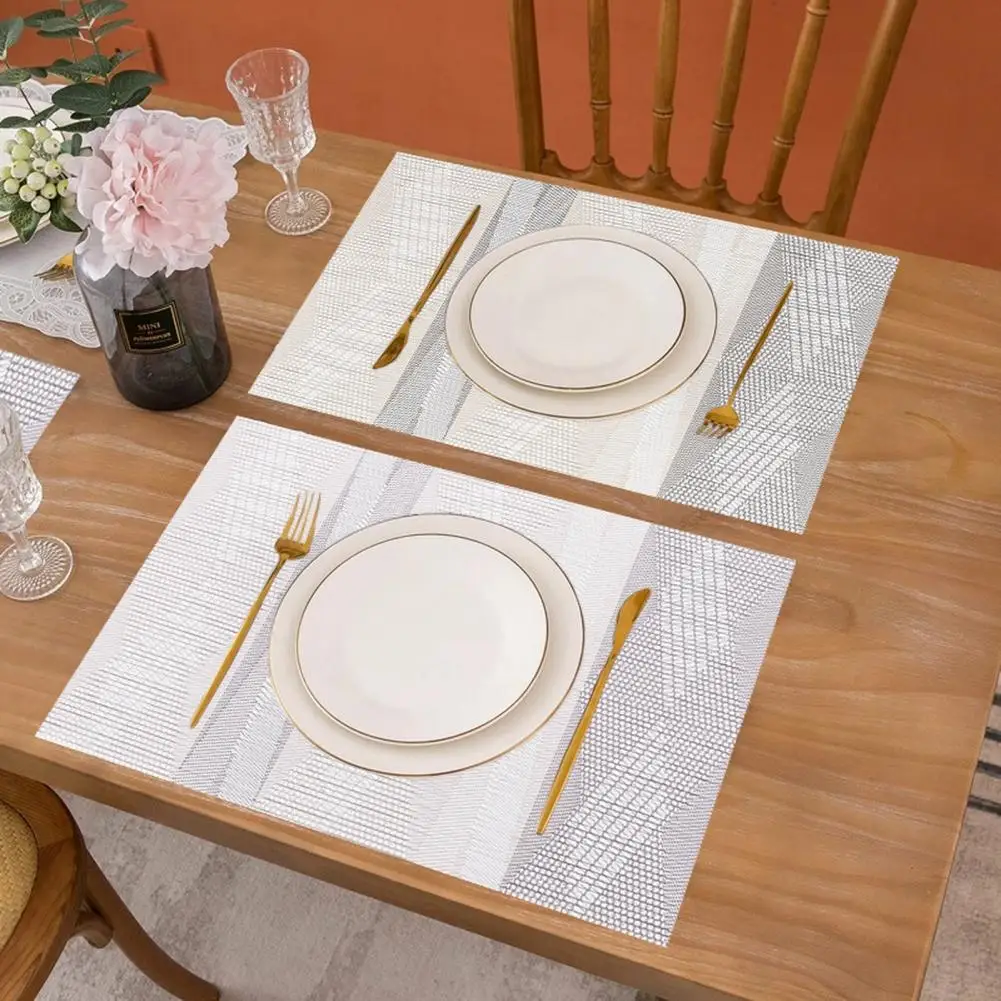 Easy to Clean Placemat Geometric Pattern Dining Table Placemat Set Heat-resistant Scratch-resistant Dinner Mats for Home Stylish
Easy to Clean Placemat Geometric Pattern Dining Table Placemat Set Heat-resistant Scratch-resistant Dinner Mats for Home Stylish
