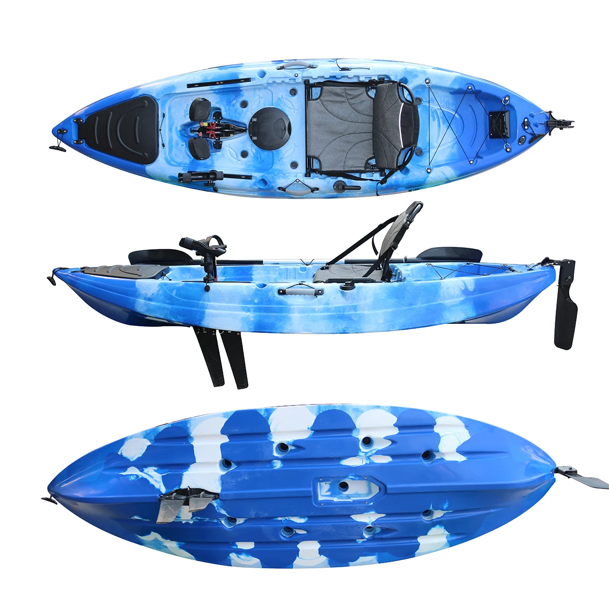 9.5FT Single Seat Fishing Kayak Boat Sit on Top Kayak Fishing Kayak with Flap Pedal Drive
9.5FT Single Seat Fishing Kayak Boat Sit on Top Kayak Fishing Kayak with Flap Pedal Drive