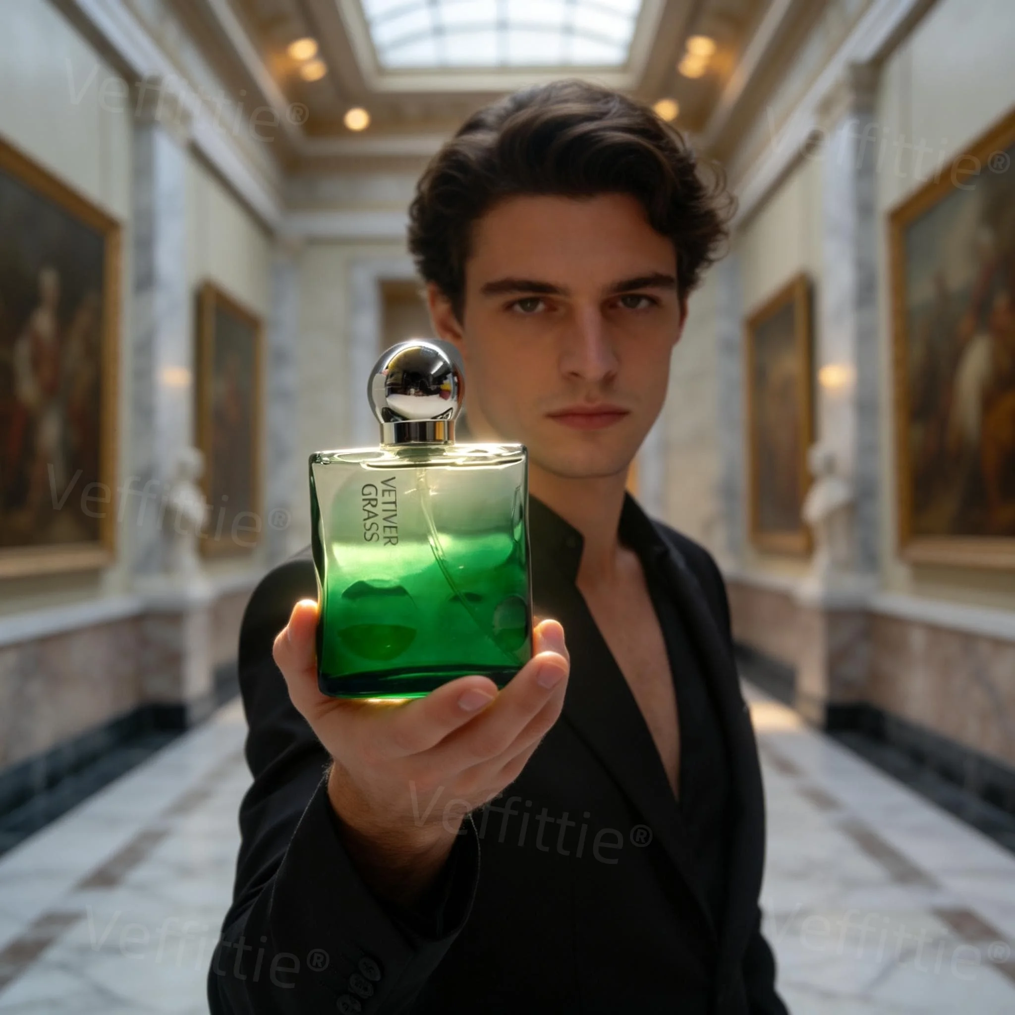 Festive Vetiver Musk Eau De Parfum, 1.7oz Green Glass Bottle, Holiday Events Wear, Sophisticated Ambergris-Musk Aroma
Festive Vetiver Musk Eau De Parfum, 1.7oz Green Glass Bottle, Holiday Events Wear, Sophisticated Ambergris-Musk Aroma