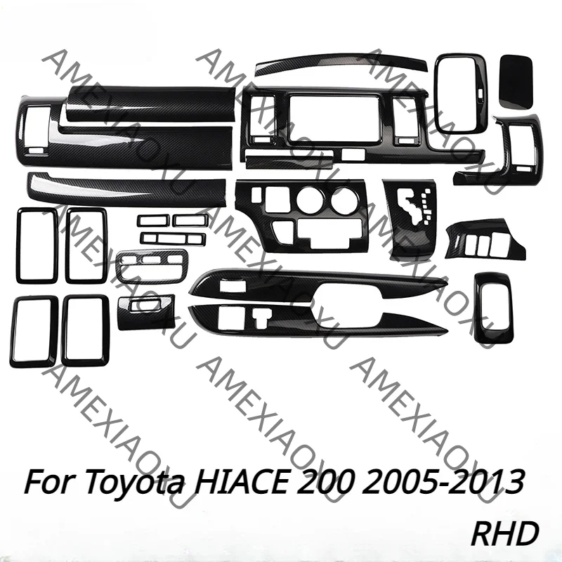 For Toyota HIACE 200 2005-2013 Carbon Fiber Style Mouldings Interior Decoration Accessories Car Console Gear Stickers ABS RHD
For Toyota HIACE 200 2005-2013 Carbon Fiber Style Mouldings Interior Decoration Accessories Car Console Gear Stickers ABS RHD