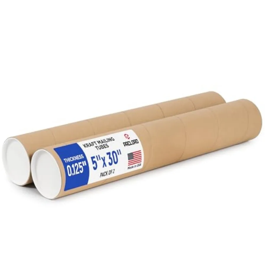 5" x 30" Reinforced Kraft Paper Mailing Tube, Tubes with Cap Secure USPS Approved Cardboard Poster Mailer for Shipping and Stor
5" x 30" Reinforced Kraft Paper Mailing Tube, Tubes with Cap Secure USPS Approved Cardboard Poster Mailer for Shipping and Stor