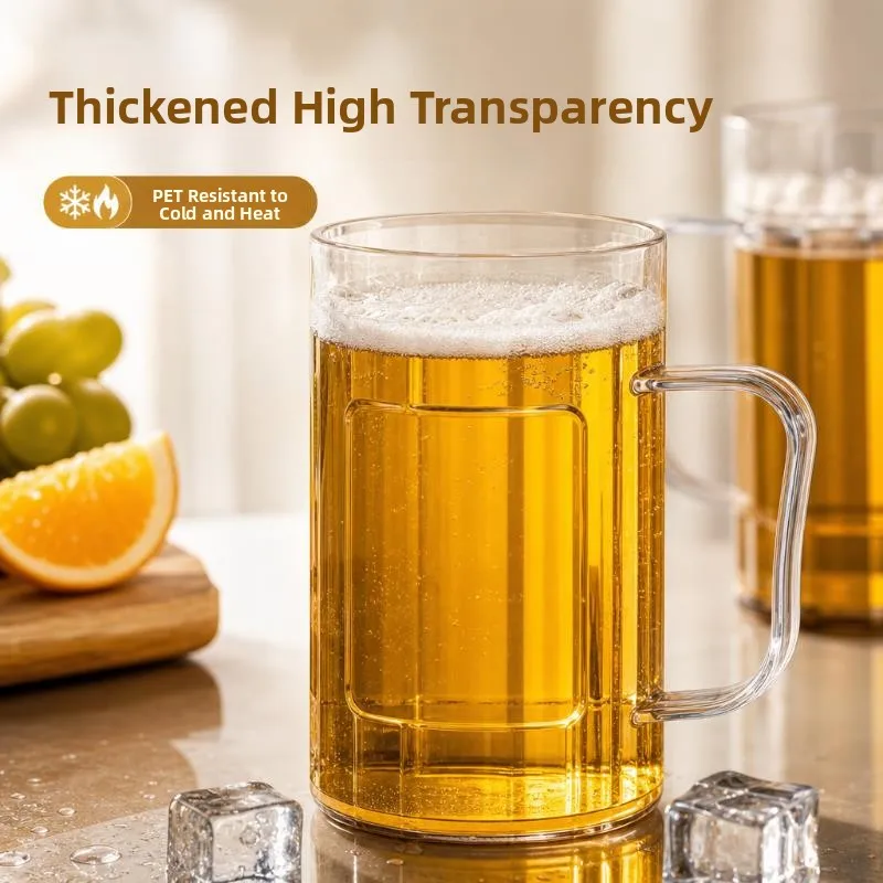 Thickened Plastic Beer Glasses Shatterproof Bar Commercial Large Capacity Tap Beer Cup Transparent Design Home Use
Thickened Plastic Beer Glasses Shatterproof Bar Commercial Large Capacity Tap Beer Cup Transparent Design Home Use