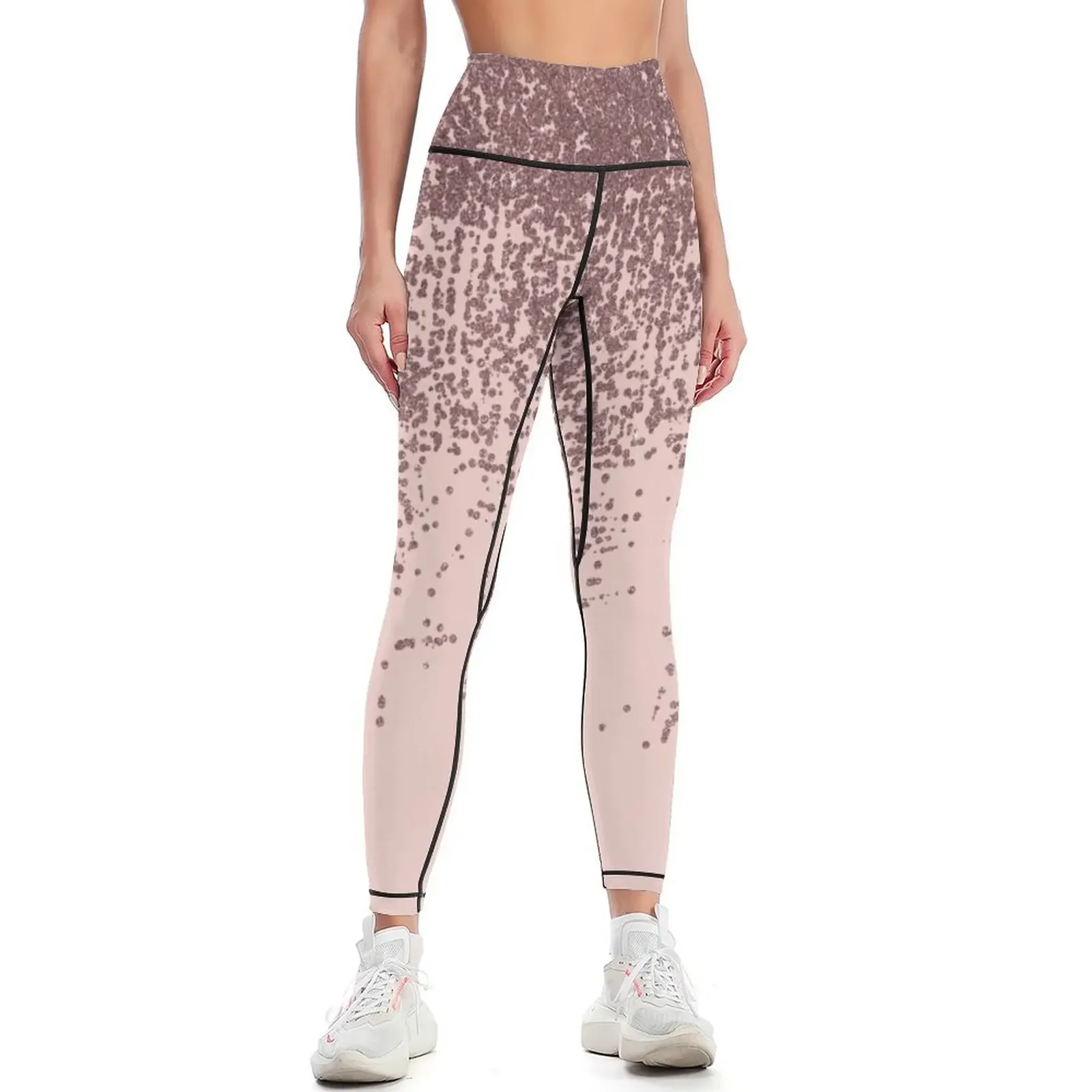 Speckled Rose Gold Glitter on Blush Pink Leggings flared push up legging sportswear for gym Clothing fitness Womens Leggings
Speckled Rose Gold Glitter on Blush Pink Leggings flared push up legging sportswear for gym Clothing fitness Womens Leggings