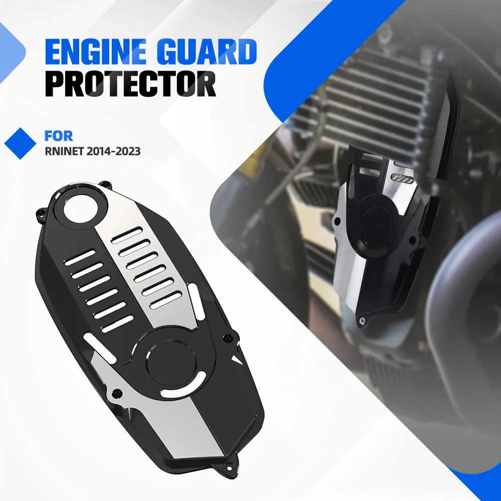 For BMW RNINET Front Engine Case Cover R Ninet R9T 2014-2023 2022 2021 2020 2019 Motorcycle Aluminum Breast Plate Protection