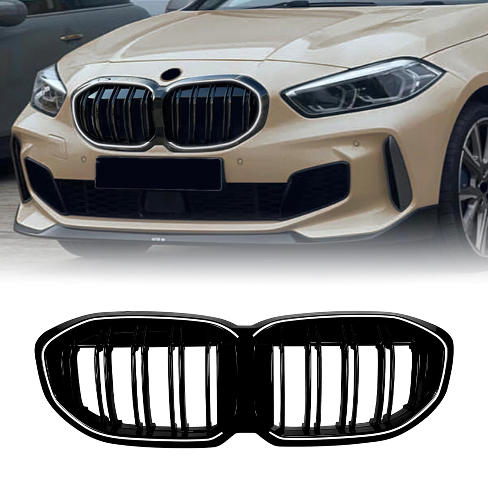 For BMW 1 Series F40 118i 120i M135i 2019-2024 M Sport Front Grille Racing Grill Upper Bumper Hood Mesh Grid
For BMW 1 Series F40 118i 120i M135i 2019-2024 M Sport Front Grille Racing Grill Upper Bumper Hood Mesh Grid