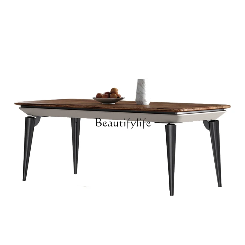Italian-style Light Luxury Marble Rectangular Dining Table Solid Wood Furniture Walnut Dining Table
Italian-style Light Luxury Marble Rectangular Dining Table Solid Wood Furniture Walnut Dining Table