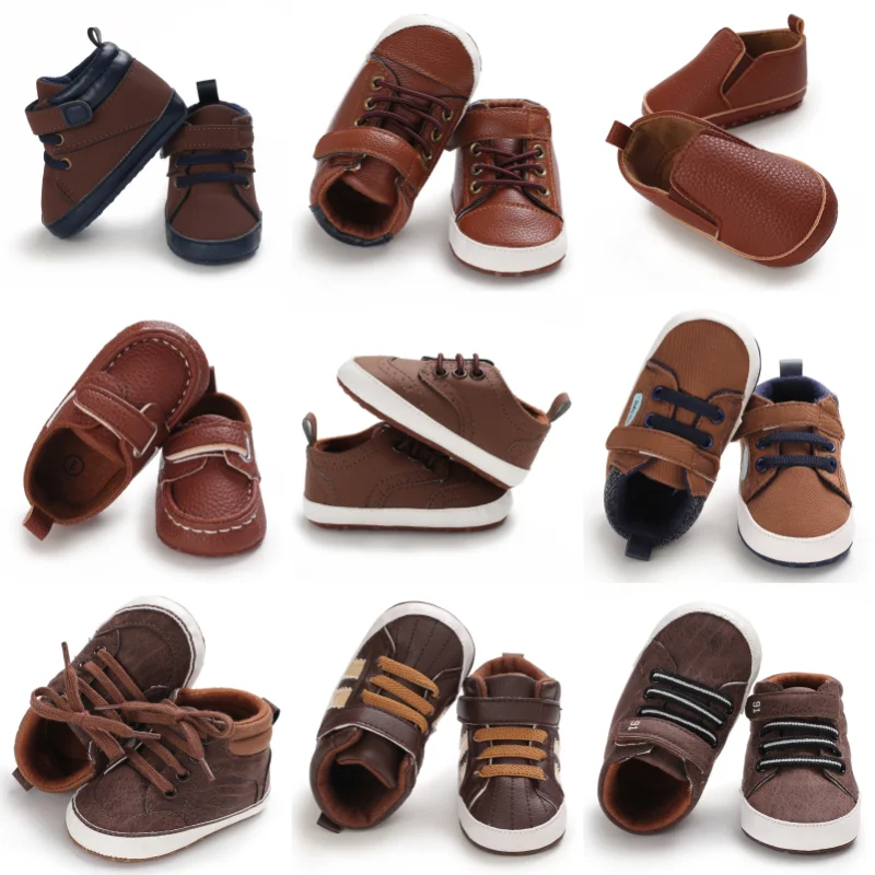 Spring and Autumn Baby Brown Sports Shoes 0-12 Months Baby Crawling and Walking Shoes
Spring and Autumn Baby Brown Sports Shoes 0-12 Months Baby Crawling and Walking Shoes