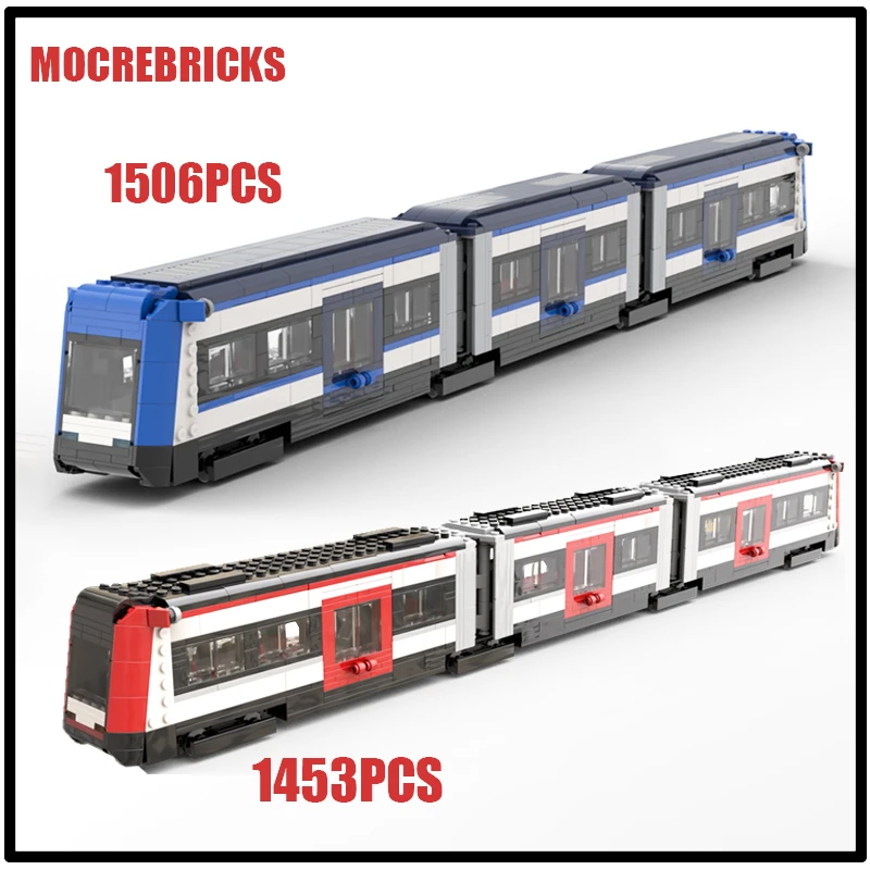 Railway Electric Articulated Tram(Blue/Red)MOC Building Blocks Experts Show Creative Toys Bricks Children's Birthday Gifts
Railway Electric Articulated Tram(Blue/Red)MOC Building Blocks Experts Show Creative Toys Bricks Children's Birthday Gifts