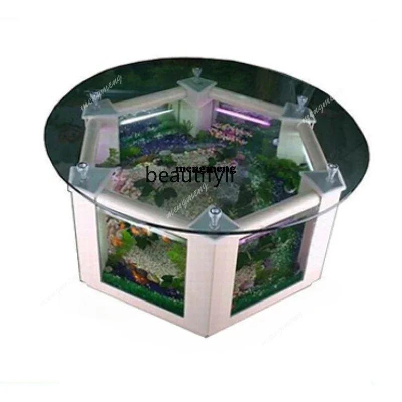 ss newHexagonal Coffee Table Fish Tank Glass Aquarium Creative Living Room Household 1 M Ecological Turtle Jar Sofa
ss newHexagonal Coffee Table Fish Tank Glass Aquarium Creative Living Room Household 1 M Ecological Turtle Jar Sofa