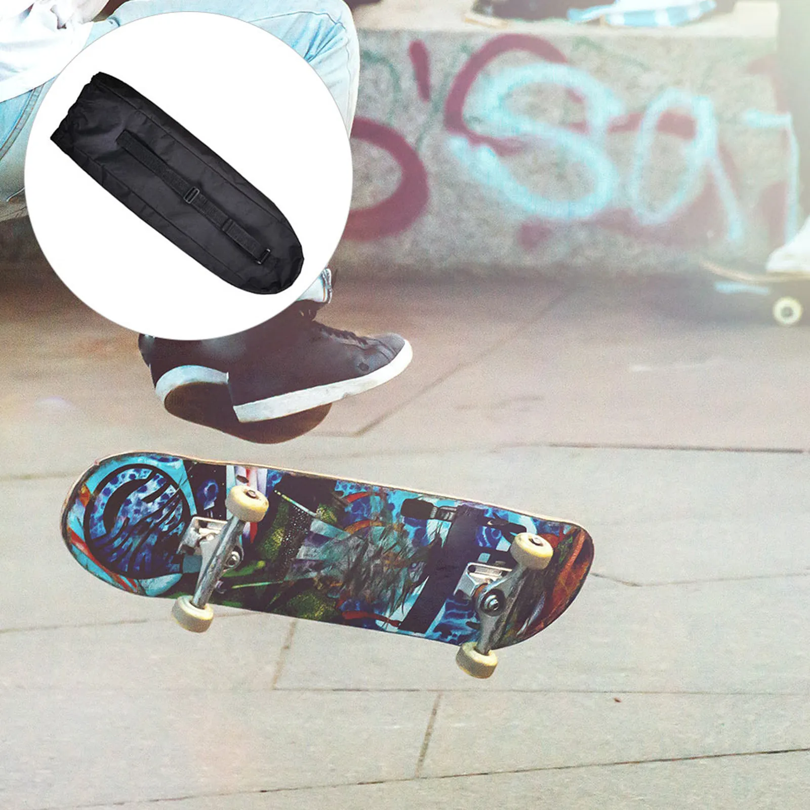 Skateboard Bag Adjustable Strap Oxford Fabric Lightweight Compact Design One Shoulder Longboard Rucksack for Dance Board Drift
Skateboard Bag Adjustable Strap Oxford Fabric Lightweight Compact Design One Shoulder Longboard Rucksack for Dance Board Drift