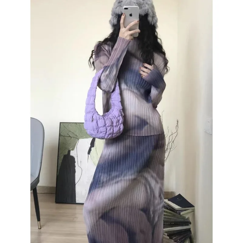 Spring Autumn Women's Suit Blouse Pencil Skirt Pleated Elasticated Waist Fashionable Arrival Flattering Printed Casual Design
Spring Autumn Women's Suit Blouse Pencil Skirt Pleated Elasticated Waist Fashionable Arrival Flattering Printed Casual Design