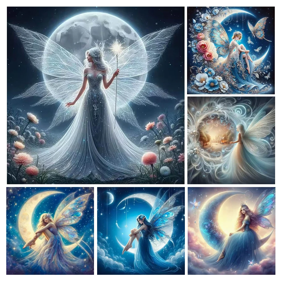 Fullcang Diy Diamond Painting New Collection Moon Fairy Full Rhinestone Art Mosaic Embroidery Cartoon Picture Wall Decor
Fullcang Diy Diamond Painting New Collection Moon Fairy Full Rhinestone Art Mosaic Embroidery Cartoon Picture Wall Decor