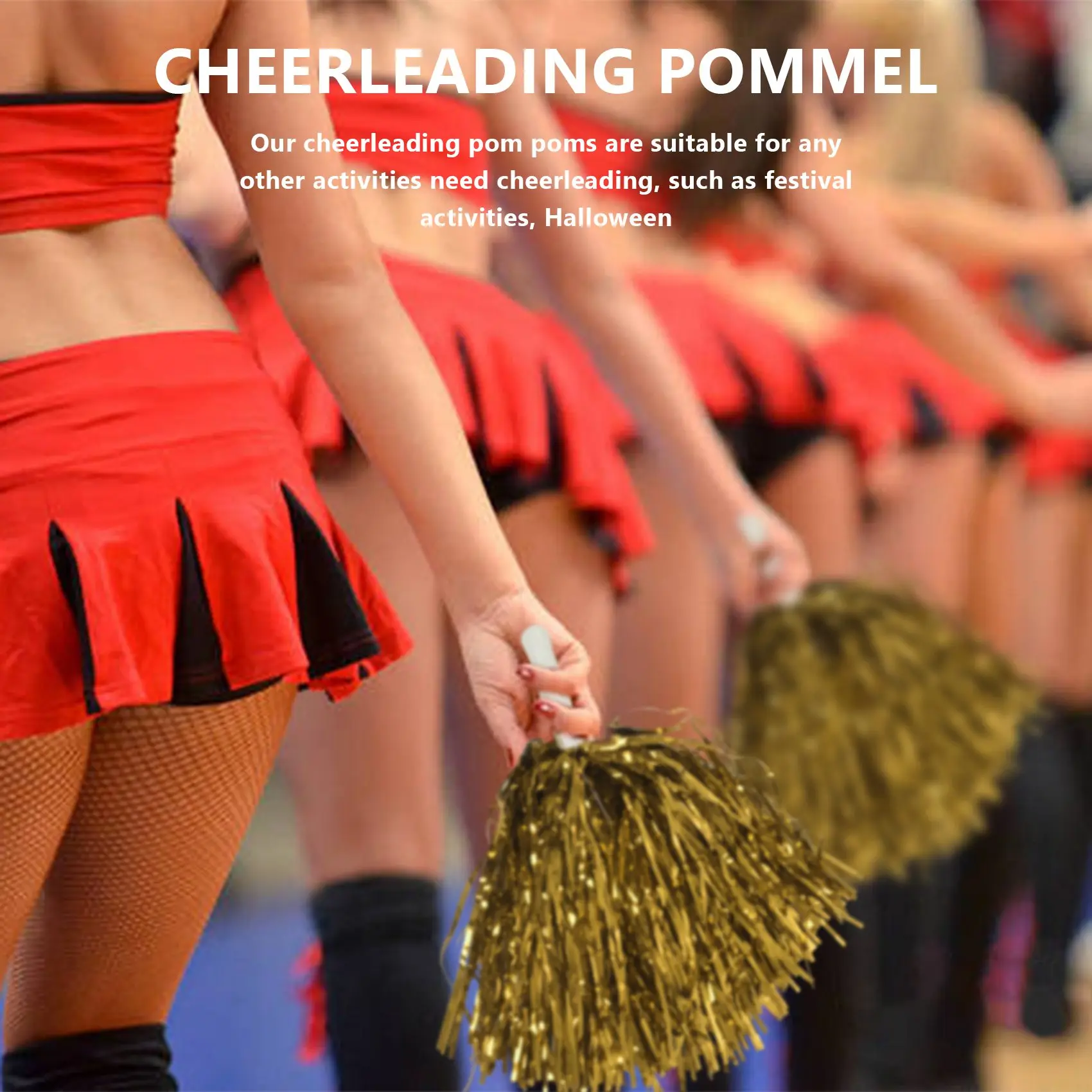 【New User-Coupon!】24Pcs Cheerleading Pom Poms Metallic Foil Cheer Pom Poms With Plastic Handle For Adults Kids Cheerleaders Part
【New User-Coupon!】24Pcs Cheerleading Pom Poms Metallic Foil Cheer Pom Poms With Plastic Handle For Adults Kids Cheerleaders Part