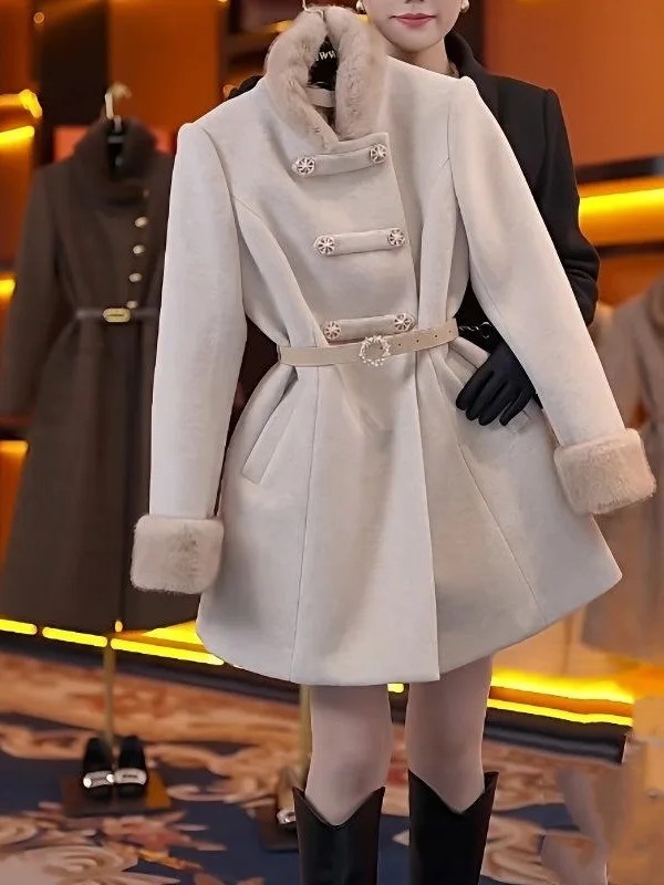 Women's Woolen Jaet Thiened Cotton Plu Faionable Slimming Autumn Winter New Sle Korean Ladies ort Coat
Women's Woolen Jaet Thiened Cotton Plu Faionable Slimming Autumn Winter New Sle Korean Ladies ort Coat