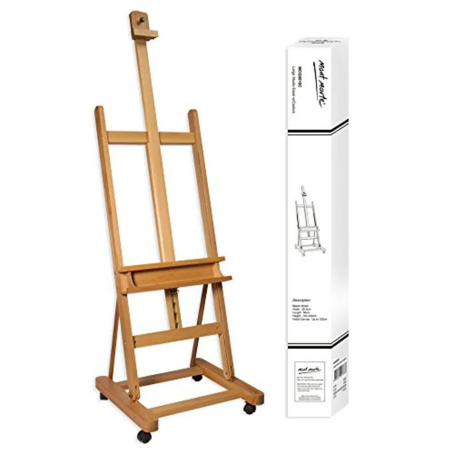 Painting Easel Large Easel for Painting Studio Easel w/castors Beech Wood
Painting Easel Large Easel for Painting Studio Easel w/castors Beech Wood