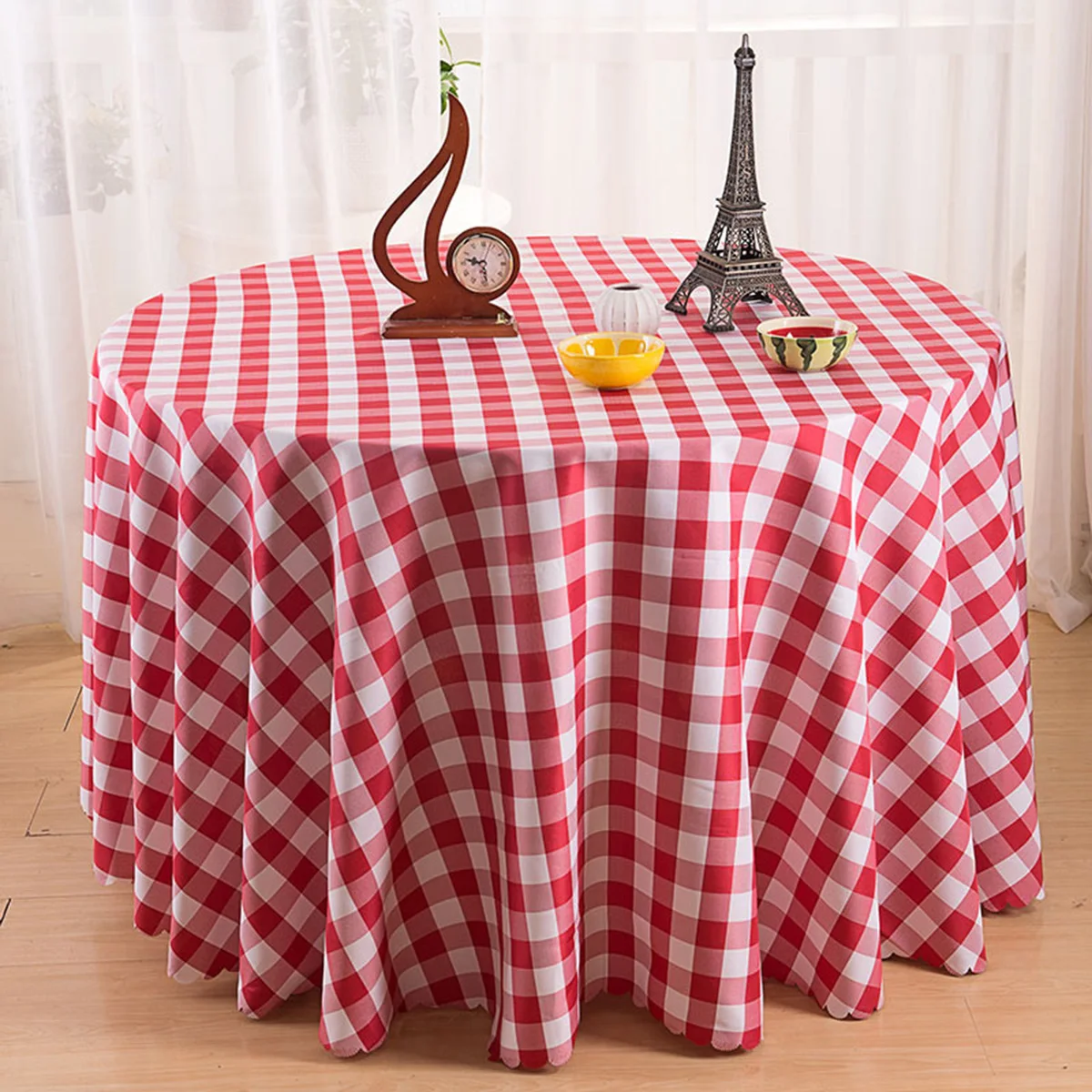 Round Tablecloth Checkered Clothes Hotel Cover Lattice Christmas Circle Dustproof Breathable Stylish Rustic Fashion 
Round Tablecloth Checkered Clothes Hotel Cover Lattice Christmas Circle Dustproof Breathable Stylish Rustic Fashion