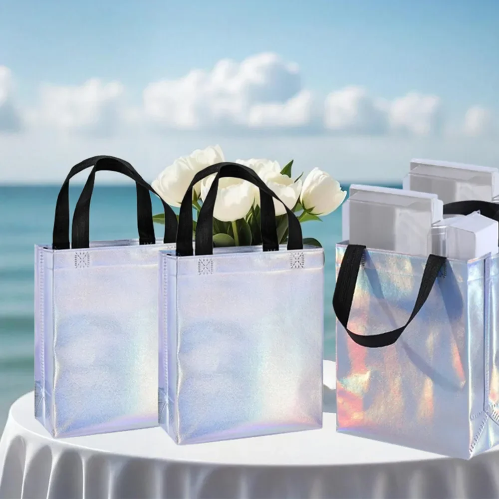 12Pcs Gift Bags Set Iridescent Glossy Reusable Handles Tote Grocery Bags Bulk for Wedding Bachelorette Party Christmas
12Pcs Gift Bags Set Iridescent Glossy Reusable Handles Tote Grocery Bags Bulk for Wedding Bachelorette Party Christmas