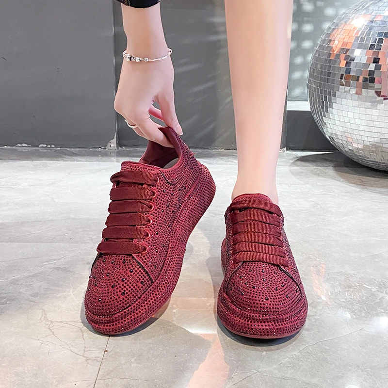High Appearance Level Thick Sole Lace-up Full Diamond Fashion All Comfortable Non-slip Breathable Sports Casual Women's Shoes
High Appearance Level Thick Sole Lace-up Full Diamond Fashion All Comfortable Non-slip Breathable Sports Casual Women's Shoes