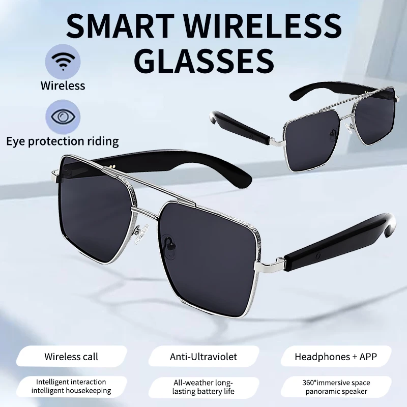2026 New Fashion Smart Glasses Earphone 2 In 1 Wireless Blue Tooth HD Call Remote Control Travel Smart Sunglasses for Men Women
2026 New Fashion Smart Glasses Earphone 2 In 1 Wireless Blue Tooth HD Call Remote Control Travel Smart Sunglasses for Men Women