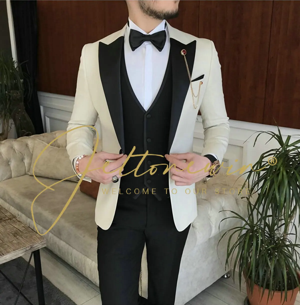 Business Suit Jacket Coat Blazers Trousers Waistcoat Men's Wedding Three Pieces Pants Vest Suits Wedding Suits For Men Costume
Business Suit Jacket Coat Blazers Trousers Waistcoat Men's Wedding Three Pieces Pants Vest Suits Wedding Suits For Men Costume