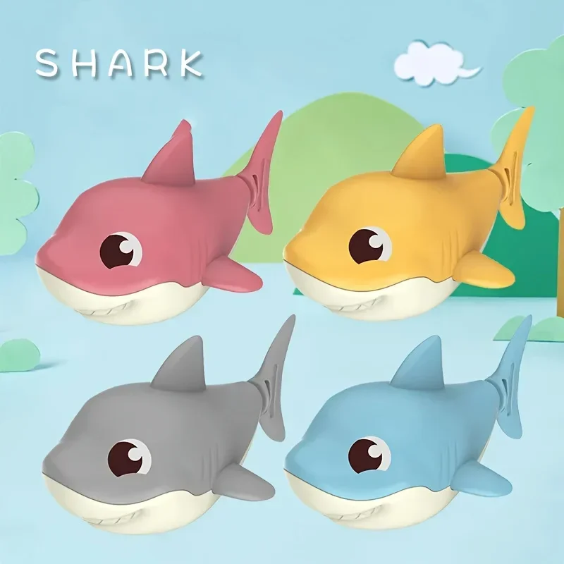 1pc Summer hot new cartoon shark baby water play toy with wind up chain, outdoor beach toy, shower toy, bath toy
1pc Summer hot new cartoon shark baby water play toy with wind up chain, outdoor beach toy, shower toy, bath toy