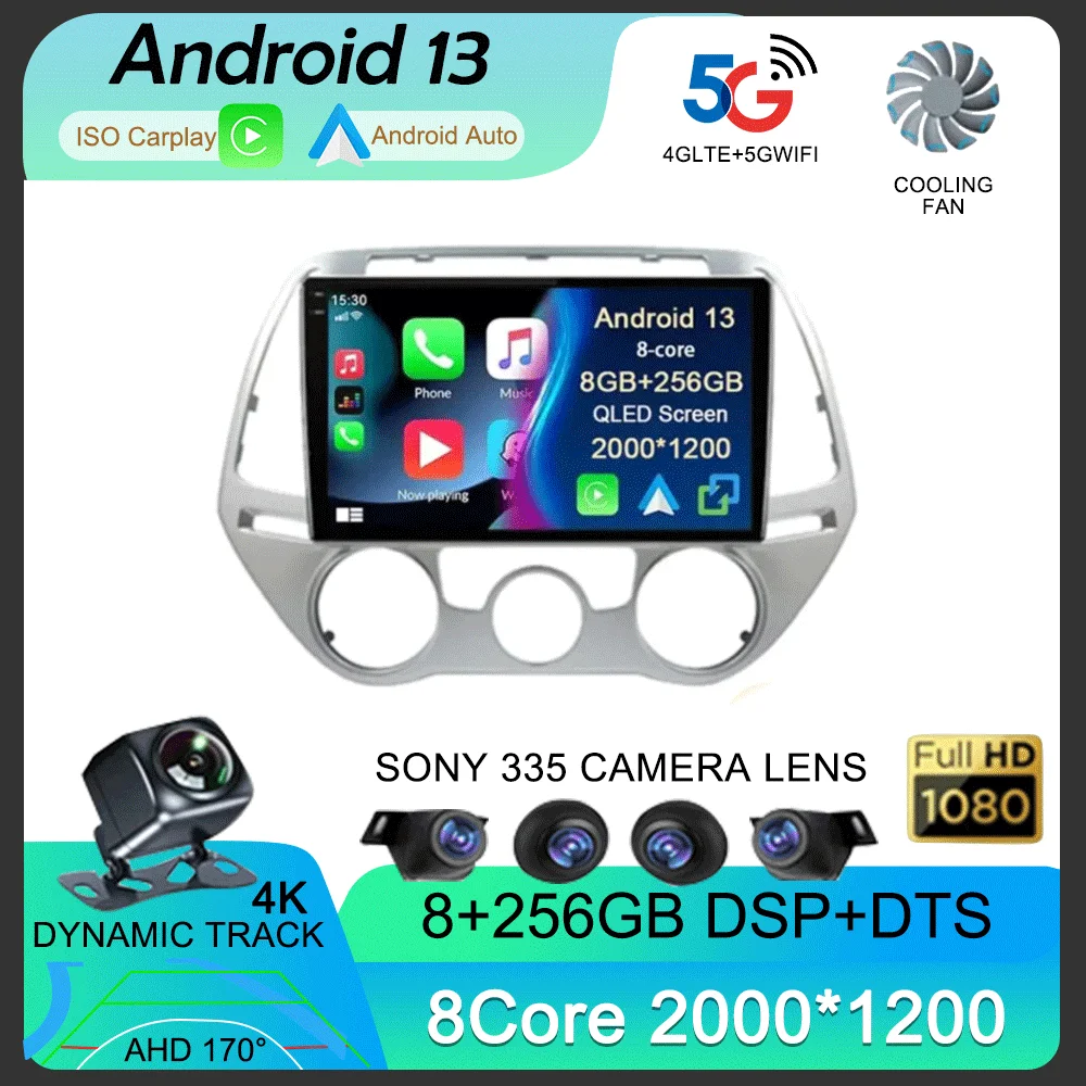 Carplay Auto For Hyundai i20 2008 2009 2010 2011 2012 2013 2014 Multimedia Android 14 Car Radio Player WIFi+4G DSP Touch Screen
Carplay Auto For Hyundai i20 2008 2009 2010 2011 2012 2013 2014 Multimedia Android 14 Car Radio Player WIFi+4G DSP Touch Screen