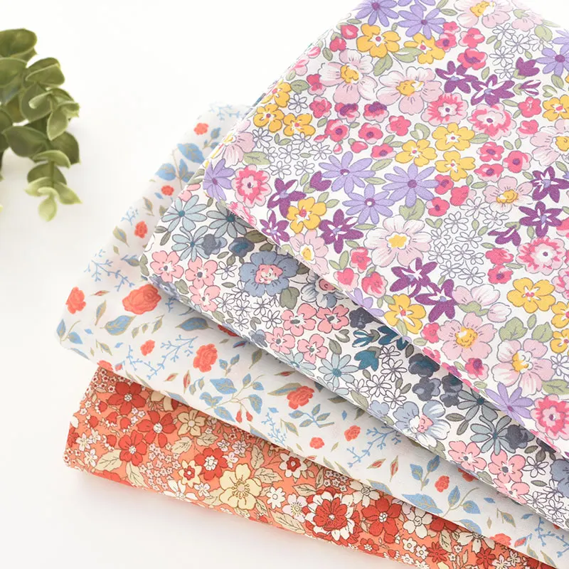 145x50cm Pure Cotton Floral Flower Branch Poplin Fabric Clothes and Dresses Kids' Shirts Dress Handmade sewing Cloth
145x50cm Pure Cotton Floral Flower Branch Poplin Fabric Clothes and Dresses Kids' Shirts Dress Handmade sewing Cloth