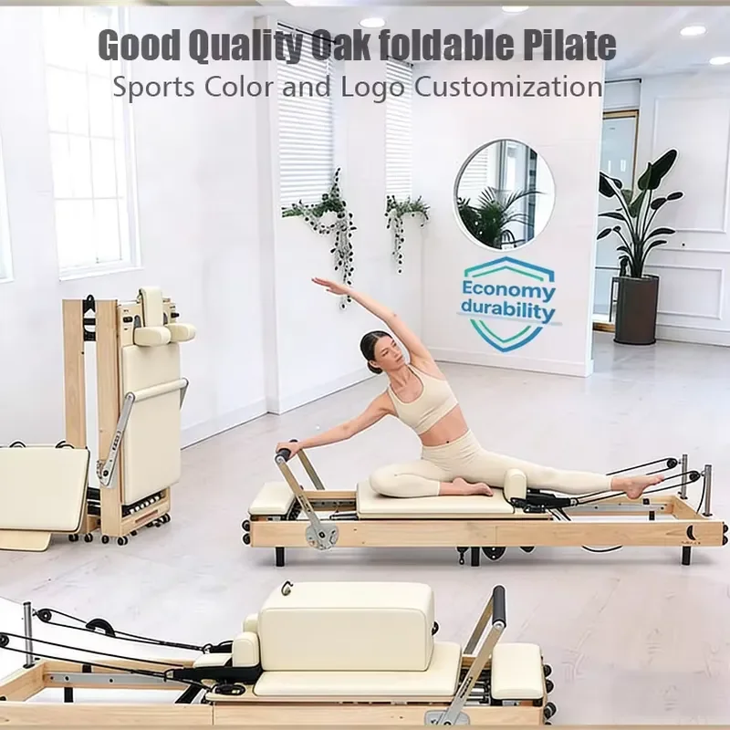 【CHIMU HOME】Adjustable Foldable Pilates Reformer, Oak & Cherry Wood Frame for Home Studio
【CHIMU HOME】Adjustable Foldable Pilates Reformer, Oak & Cherry Wood Frame for Home Studio