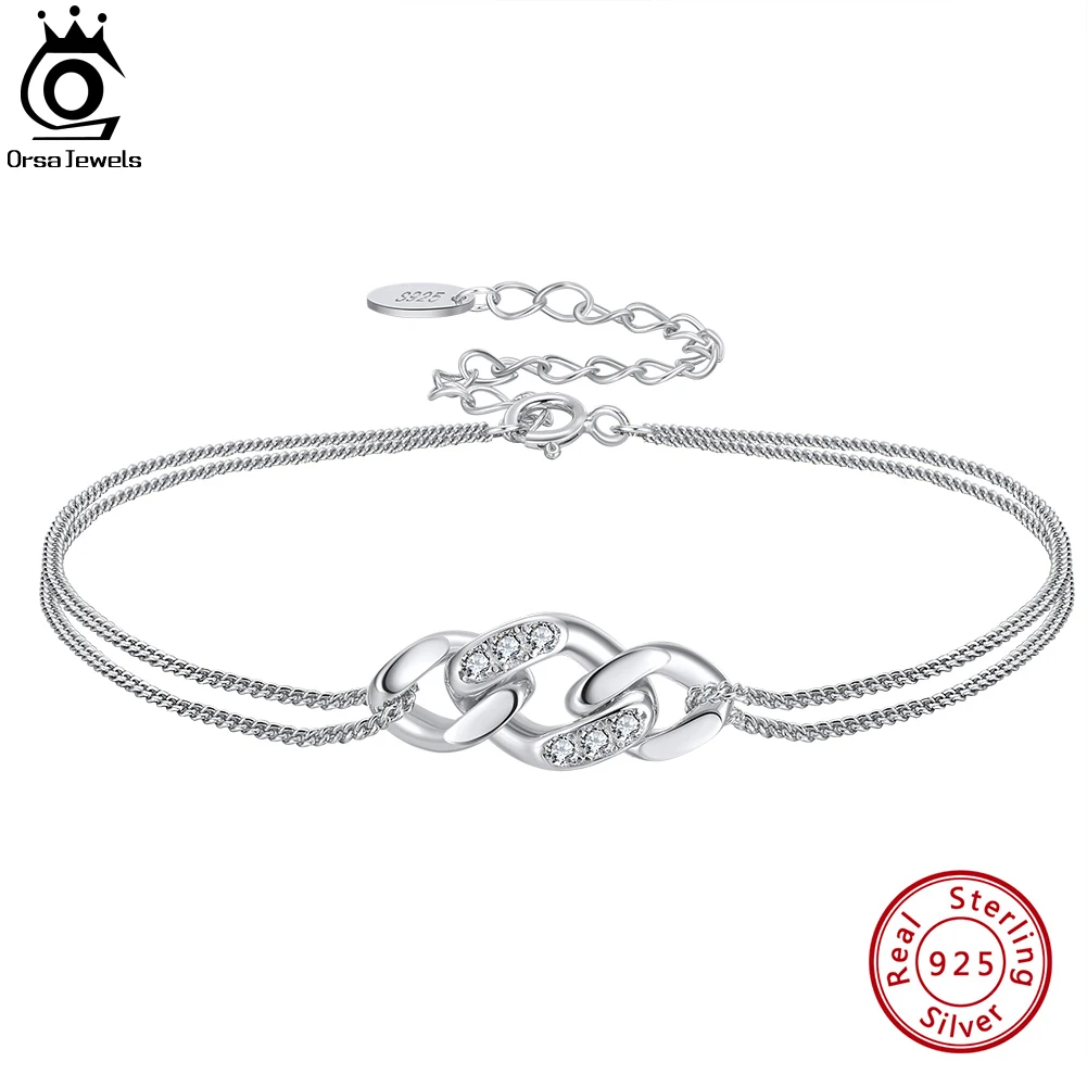 ORSA JEWELS Настоящее серебро 925 пробы кубинская цепочка браслет АААА циркония трендовый браслет для женщин женские ювелирные изделия лучший подарок SB134
ORSA JEWELS Настоящее серебро 925 пробы кубинская цепочка браслет АААА циркония трендовый браслет для женщин женские ювелирные изделия лучший подарок SB134