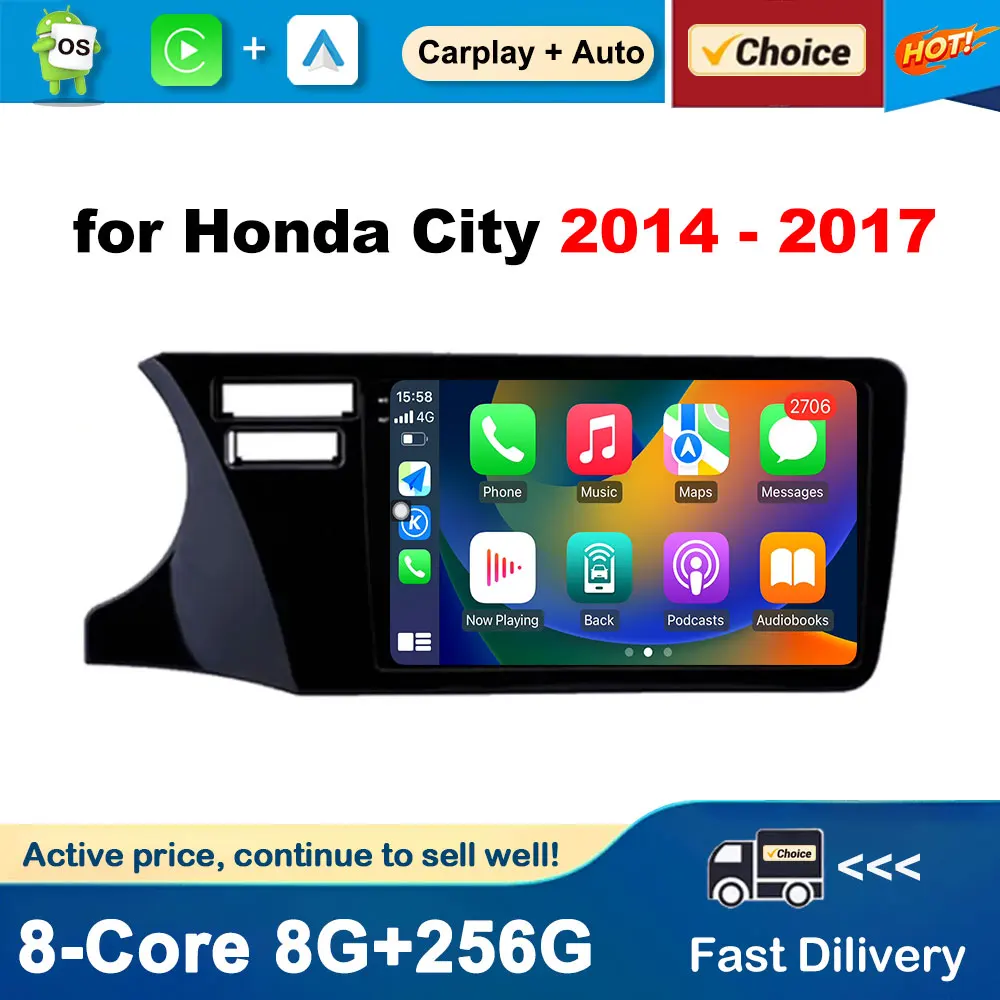LHD for Honda City 2014 - 2017 Android Intelligent System Car Multimedia Radio Player GPS Navigation Auto Accessories DSP Stereo
LHD for Honda City 2014 - 2017 Android Intelligent System Car Multimedia Radio Player GPS Navigation Auto Accessories DSP Stereo