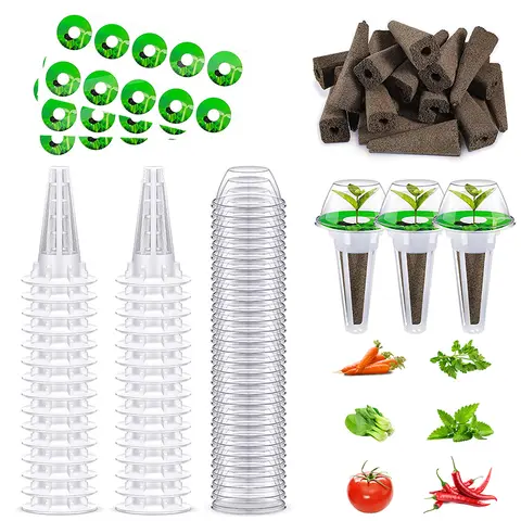 Plant Hydroponics Growing Seeding Nursery Pots Garden Vegetables Growing Sponge Starter Pods Soilless Culture Growing Seed Pods