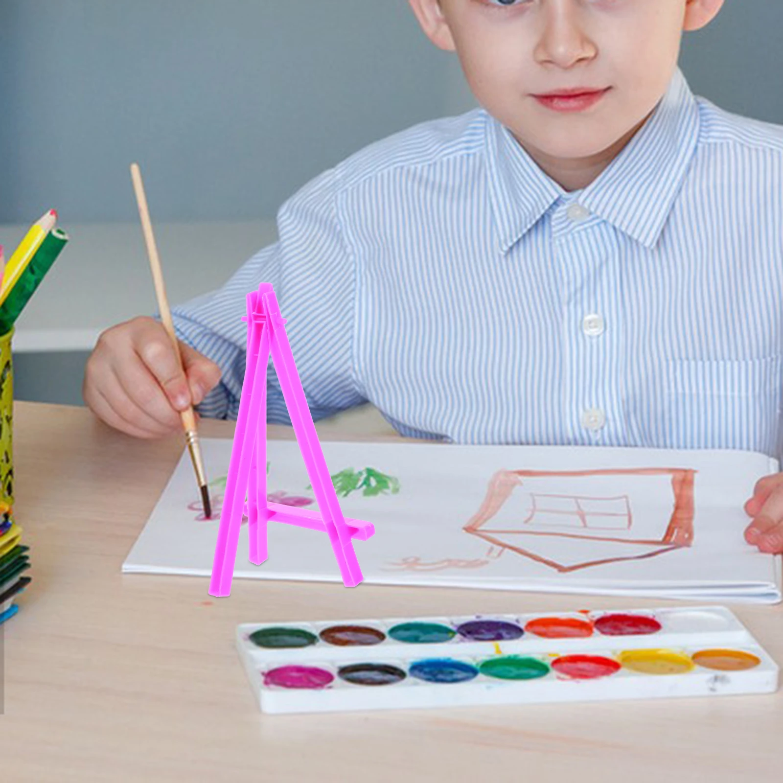 10 Pcs Mini Wooden Tripod Stand for Student Painting Display Adjustable Inclination Small Easel Holder Stand Lightweight Compact
10 Pcs Mini Wooden Tripod Stand for Student Painting Display Adjustable Inclination Small Easel Holder Stand Lightweight Compact