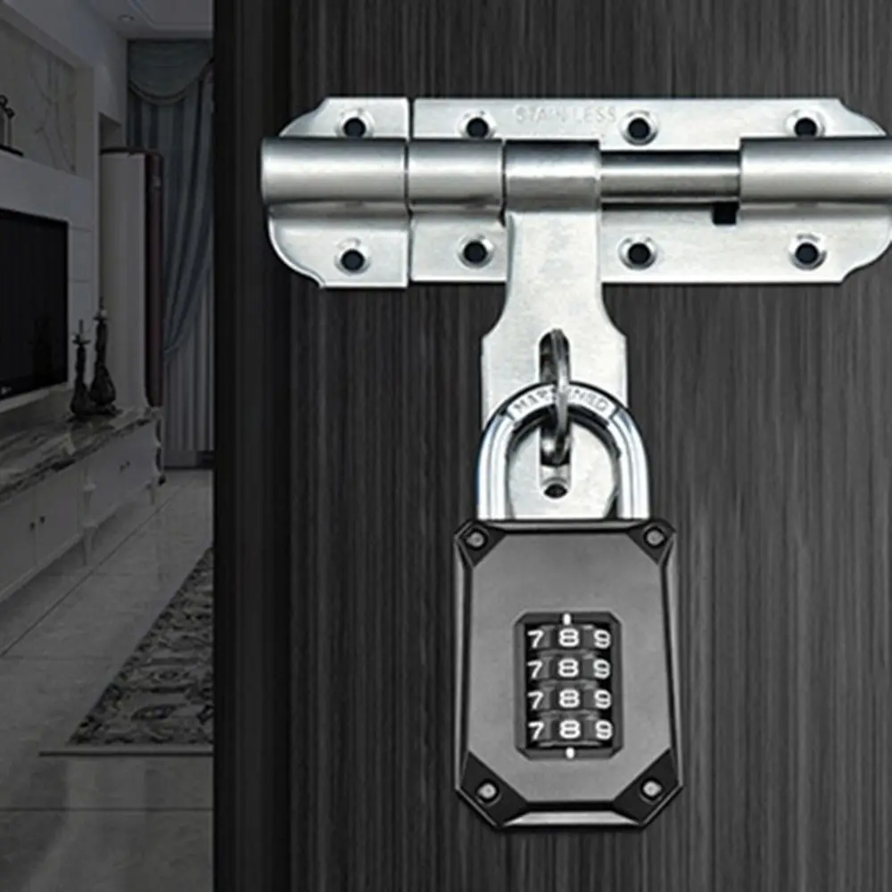 Portable Security 4-Digit Password Lock Anti-theft Rust-proof Metal Code Lock Waterproof Durable Door Code Padlock Toolbox
Portable Security 4-Digit Password Lock Anti-theft Rust-proof Metal Code Lock Waterproof Durable Door Code Padlock Toolbox