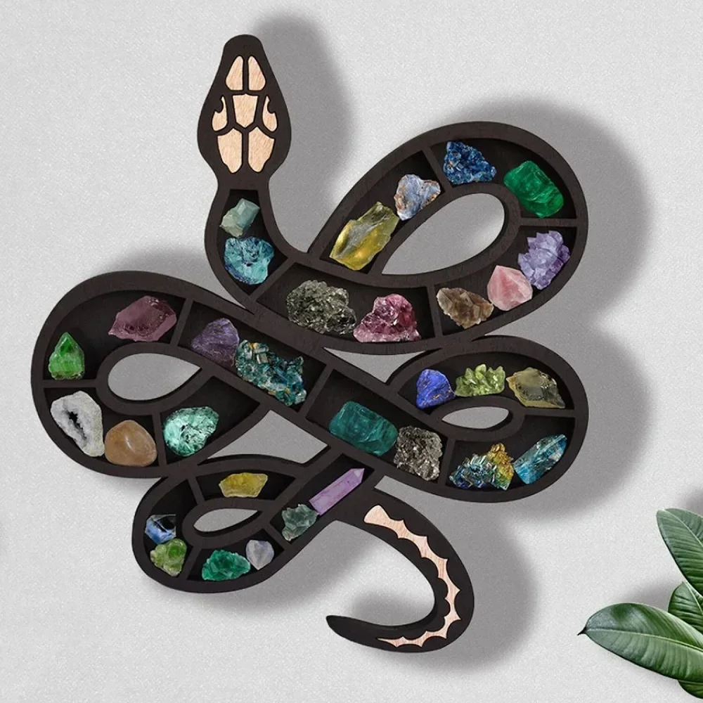 Snake Crystal Shelf Display Stand Sculptures Figurines Wall Hanging Ornament Home Room Decor Home Bedroom Decoration Accessories
Snake Crystal Shelf Display Stand Sculptures Figurines Wall Hanging Ornament Home Room Decor Home Bedroom Decoration Accessories