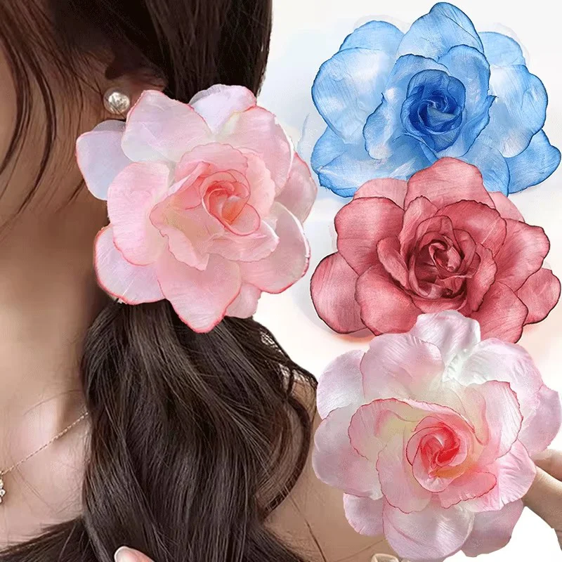 Elegant French Romantic Rose Flower Hair Clip Women Large Shark Clip Hair Claw Ponytail Barrettes Girl Hair Accessories Headwear
Elegant French Romantic Rose Flower Hair Clip Women Large Shark Clip Hair Claw Ponytail Barrettes Girl Hair Accessories Headwear
