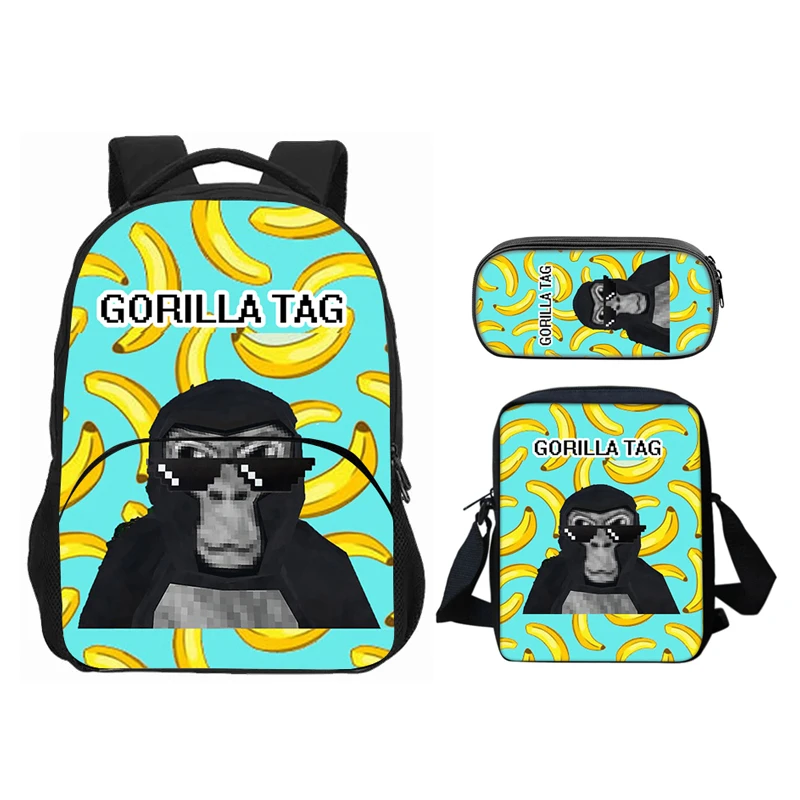 Children Large Rucksack+Shoulder Bag+Pen Box 3Pcs Set,Kid Gorilla Tag School Backpack with Front Pocket
Children Large Rucksack+Shoulder Bag+Pen Box 3Pcs Set,Kid Gorilla Tag School Backpack with Front Pocket