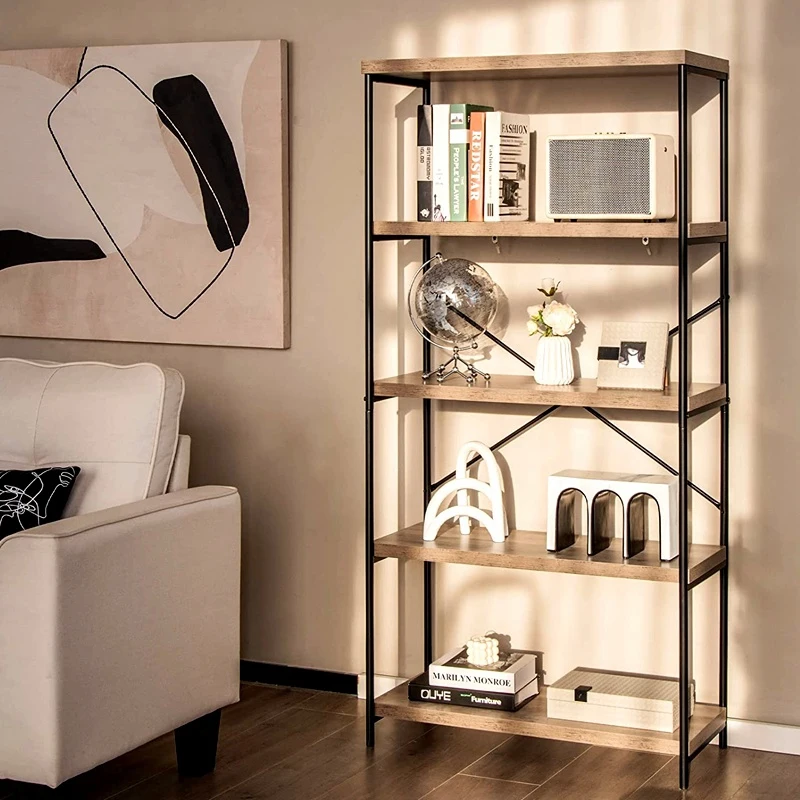American solid wood wrought iron bookshelf floor shelf simple pine dining room kitchen living room bedroom multi-layer storage r
American solid wood wrought iron bookshelf floor shelf simple pine dining room kitchen living room bedroom multi-layer storage r