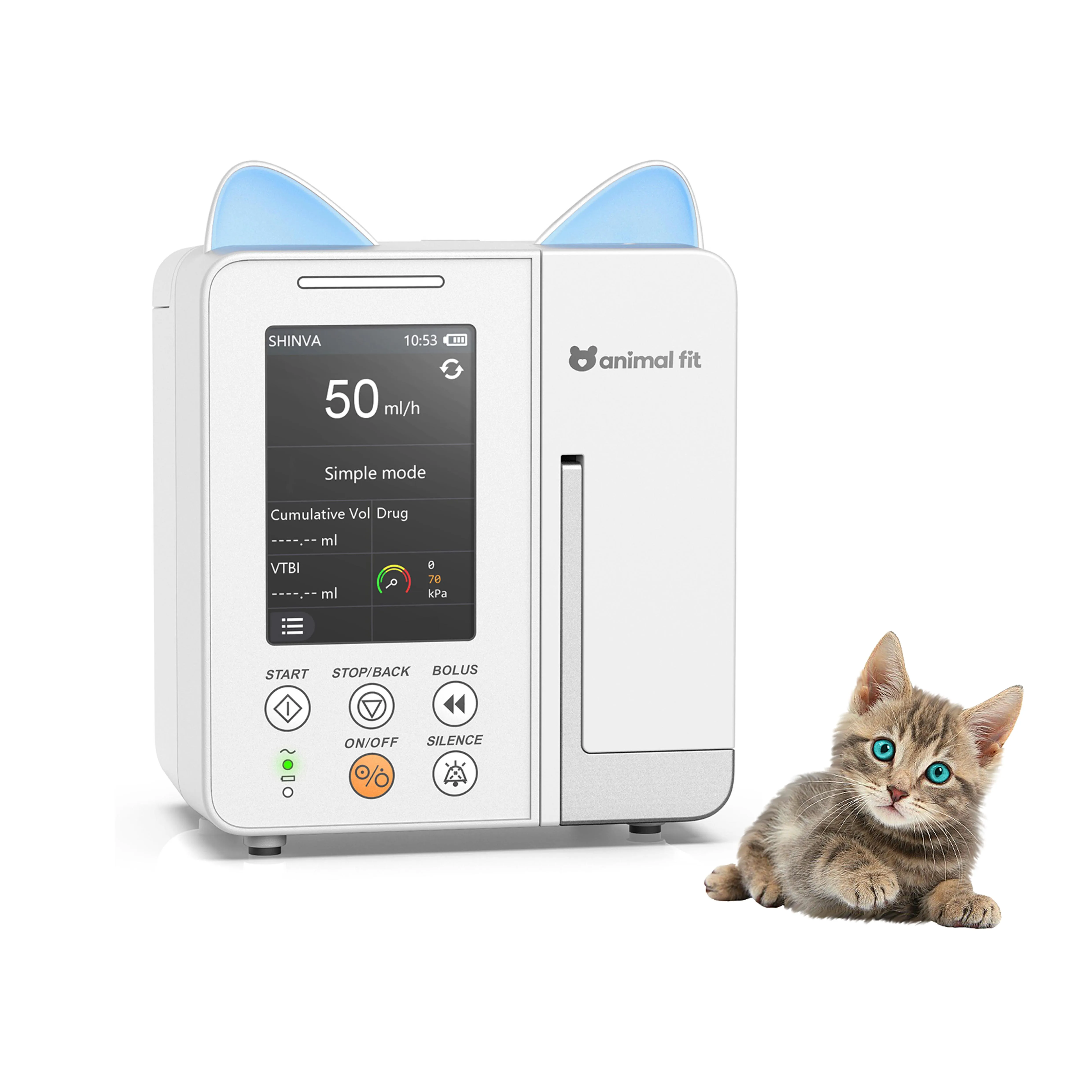 Лидер продаж, портативный 3,5-дюймовый большой красочный сенсорный экран, красочный милый насос Veterina Fusion Pump
Лидер продаж, портативный 3,5-дюймовый большой красочный сенсорный экран, красочный милый насос Veterina Fusion Pump