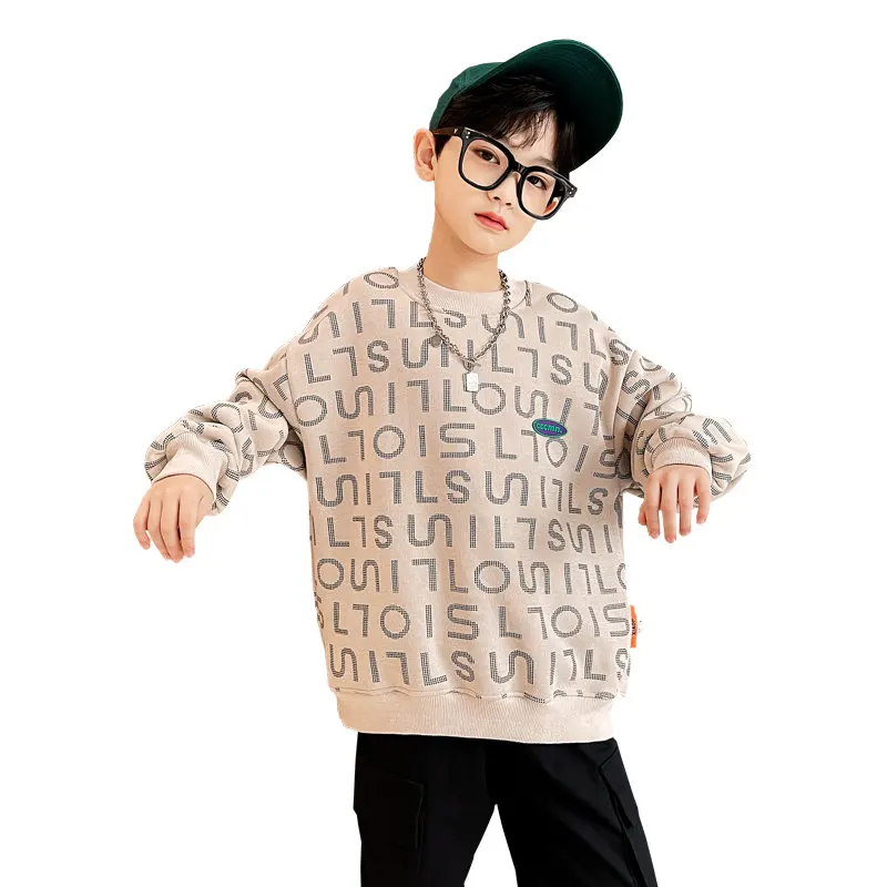 Teenager Fashion Tops for Boys Cotton Sweatshirts Children New Spring Autumn Letter Print Long Sleeve T Shirts 6 8 10 12 14Years
Teenager Fashion Tops for Boys Cotton Sweatshirts Children New Spring Autumn Letter Print Long Sleeve T Shirts 6 8 10 12 14Years