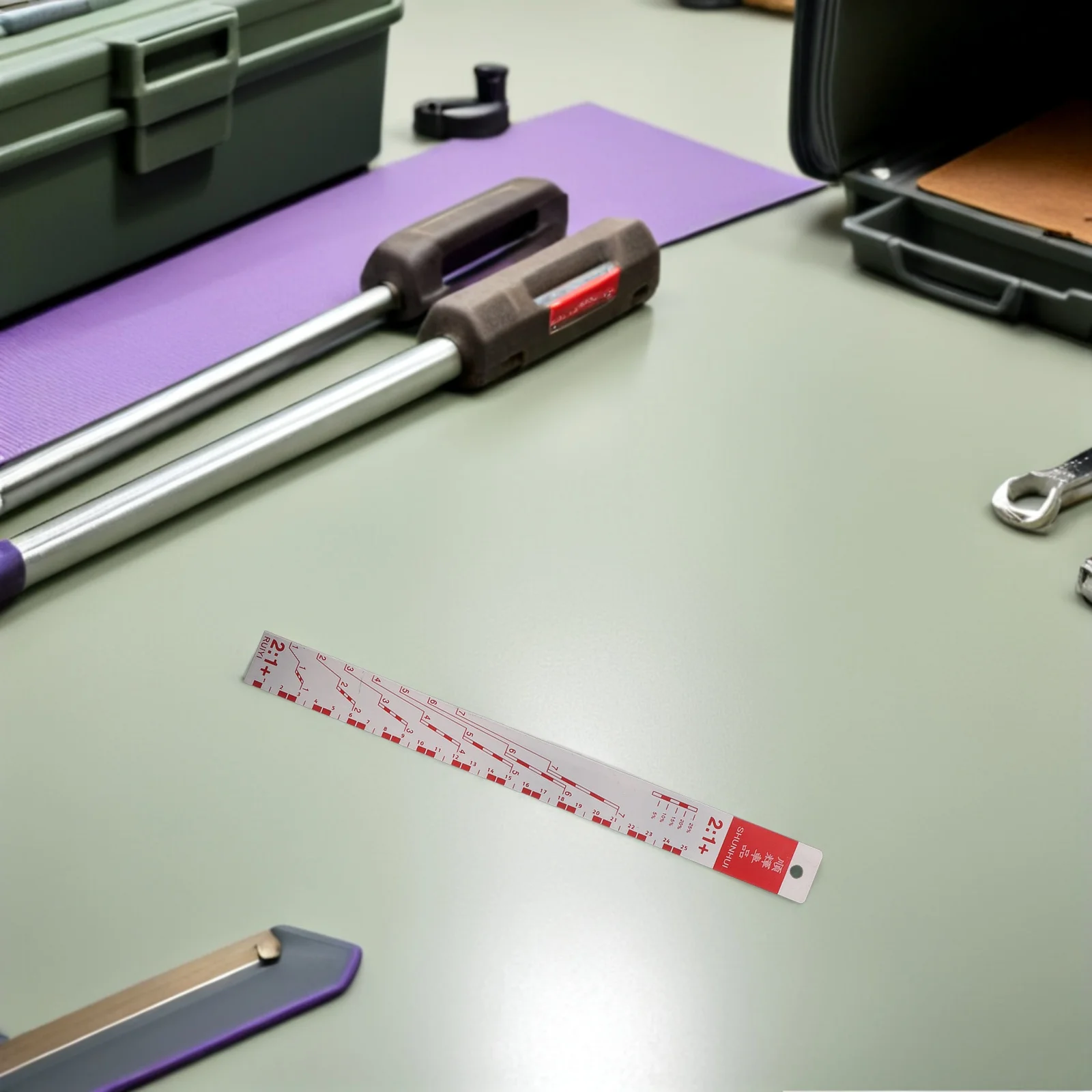 Car Paint Measuring Scale Mixing Ruler 12.58X1.18X0.08In Stainless Steel Auto Paint Mixing Tool Precision Ratio Measurement
Car Paint Measuring Scale Mixing Ruler 12.58X1.18X0.08In Stainless Steel Auto Paint Mixing Tool Precision Ratio Measurement