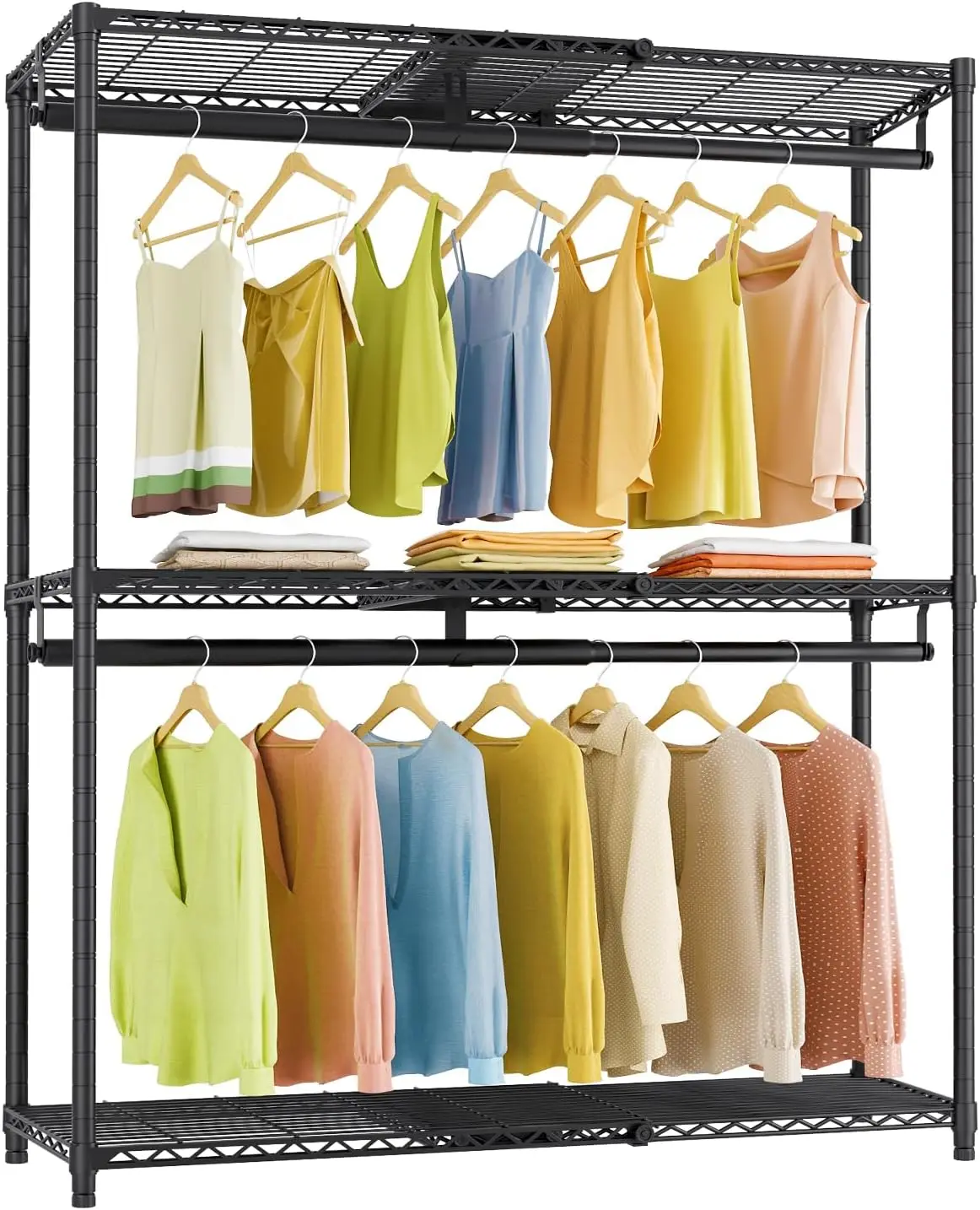 X1 Plus Expandable Reach-in Closet Adjustable from 2'8" to 4'6" with Adjustable Shelves and Hanger Rods Clothes Rack Heavy Duty
X1 Plus Expandable Reach-in Closet Adjustable from 2'8" to 4'6" with Adjustable Shelves and Hanger Rods Clothes Rack Heavy Duty
