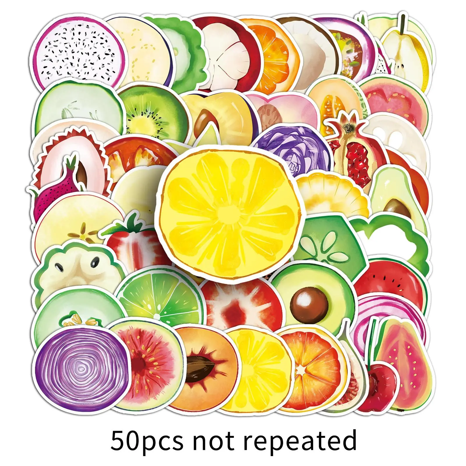 50Pcs/Set Cute Kawaii Fruit & Vegetable Stickers Fresh Cartoon Food Decals Waterproof PVC for Kids Diary Scrapbooking Laptop DIY
50Pcs/Set Cute Kawaii Fruit & Vegetable Stickers Fresh Cartoon Food Decals Waterproof PVC for Kids Diary Scrapbooking Laptop DIY